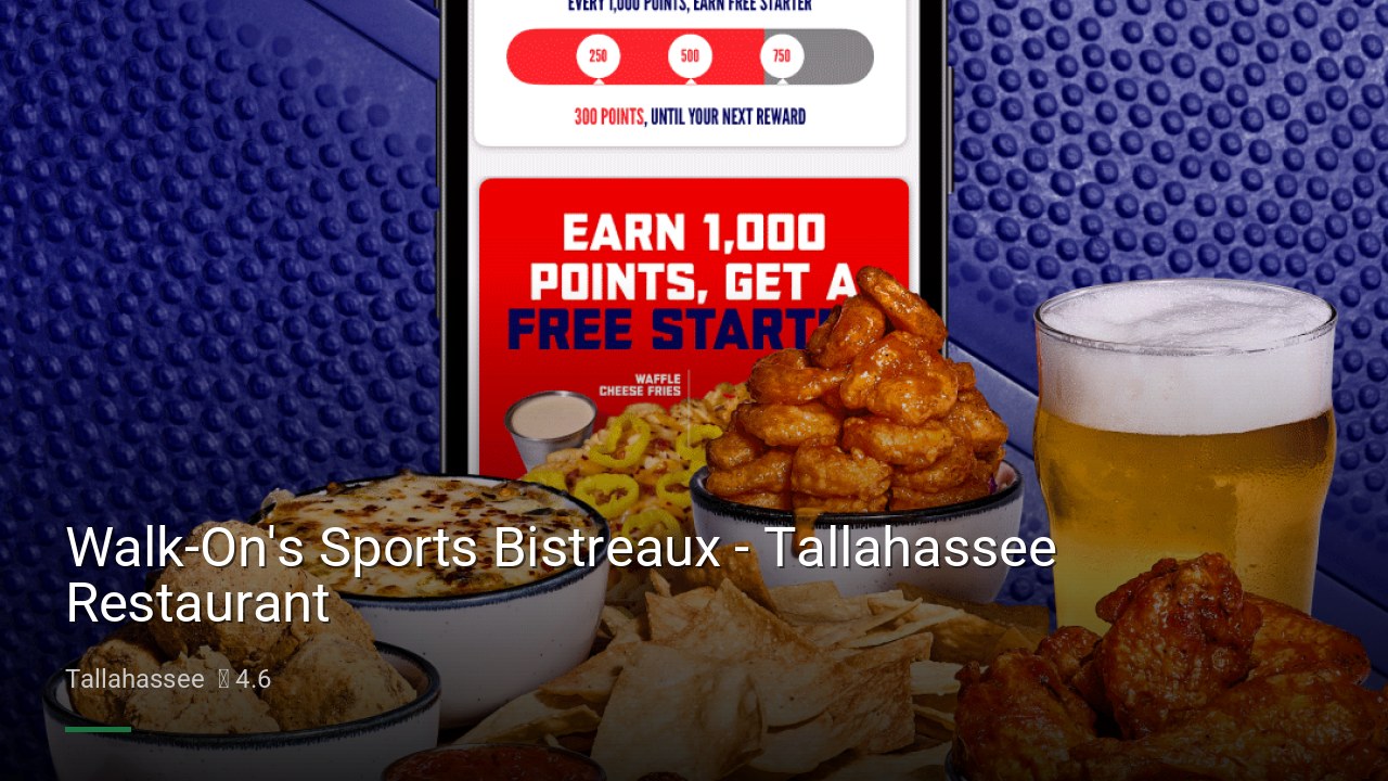 Walk-On's Sports Bistreaux - Tallahassee Restaurant - Sports Bars in Tallahassee