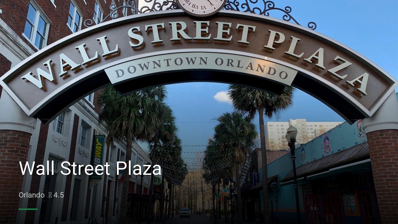 Wall Street Plaza - Sports Bars in Orlando