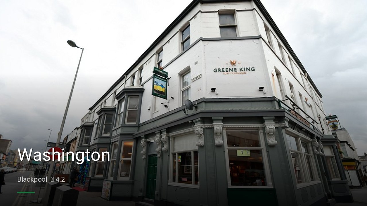 Washington - Sports Bars in Blackpool