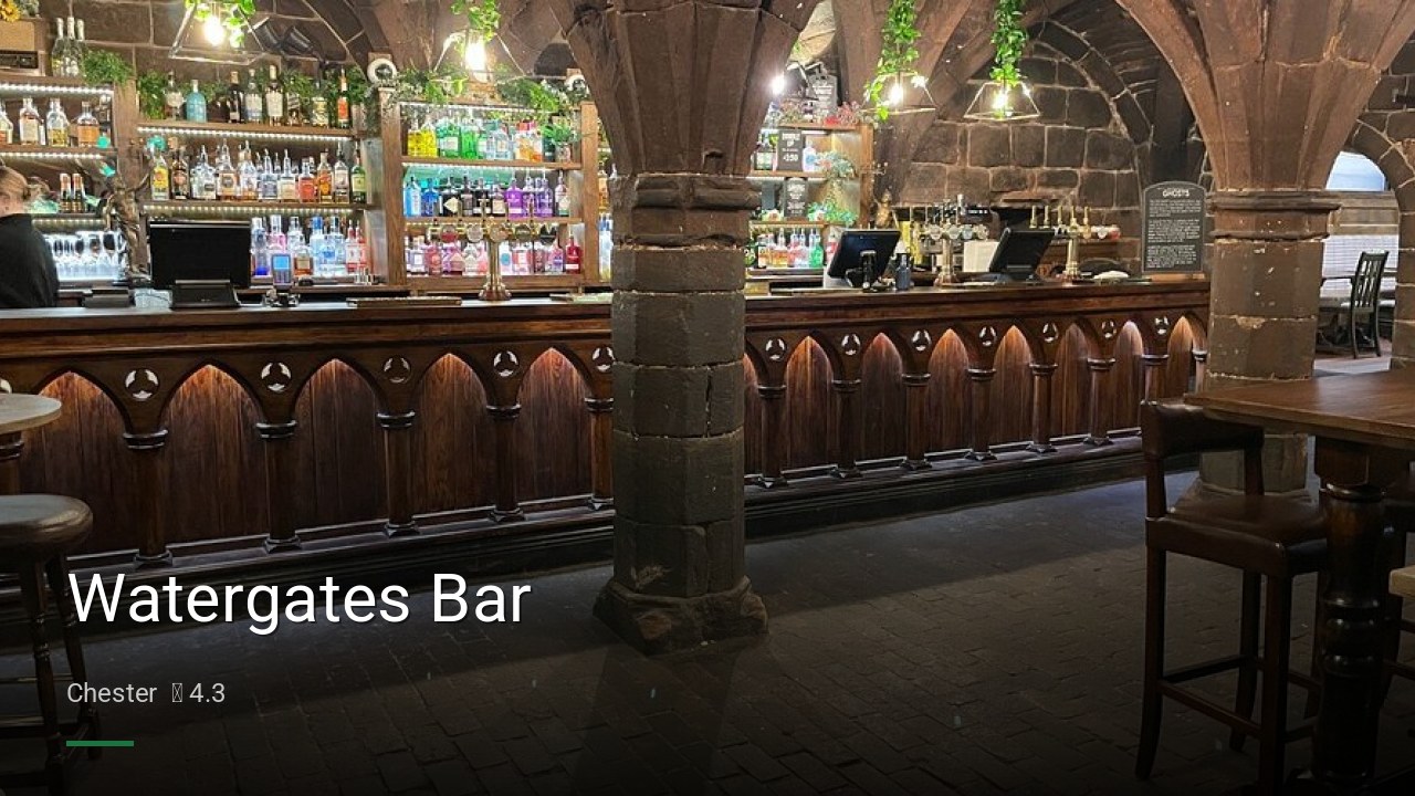 Watergates Bar - Sports Bars in Chester