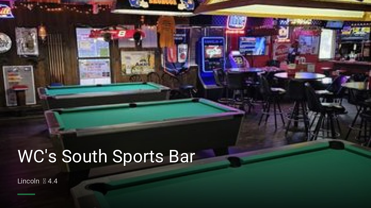 WC's South Sports Bar - Sports Bars in Lincoln