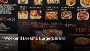 Weekend Dreams Burgers & Grill — Sports bars in Fresno
