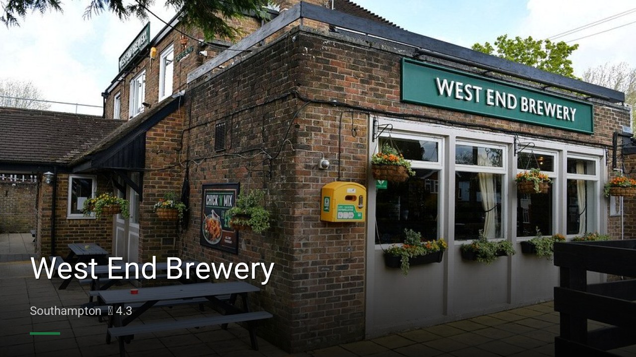 West End Brewery - Sports Bars in Southampton