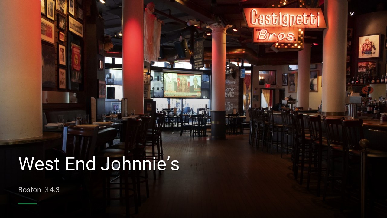 West End Johnnie’s - Sports Bars in Boston