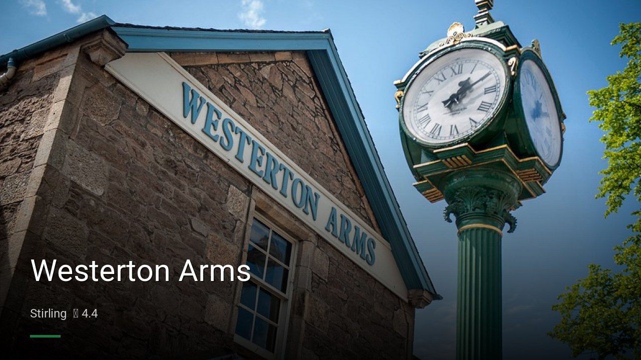 Westerton Arms - Sports Bars in Stirling