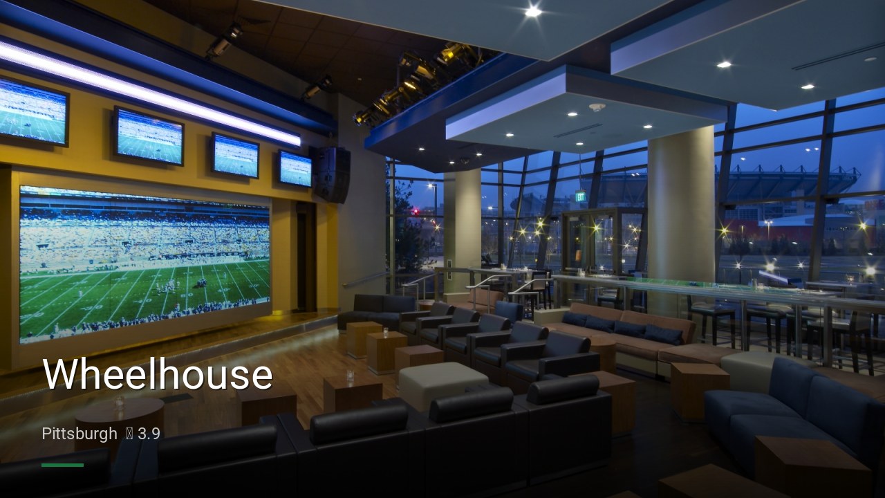 Wheelhouse - Sports Bars in Pittsburgh