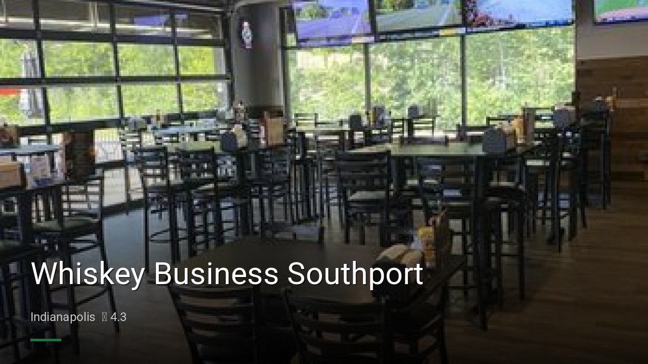 Whiskey Business Southport - Sports Bars in Indianapolis