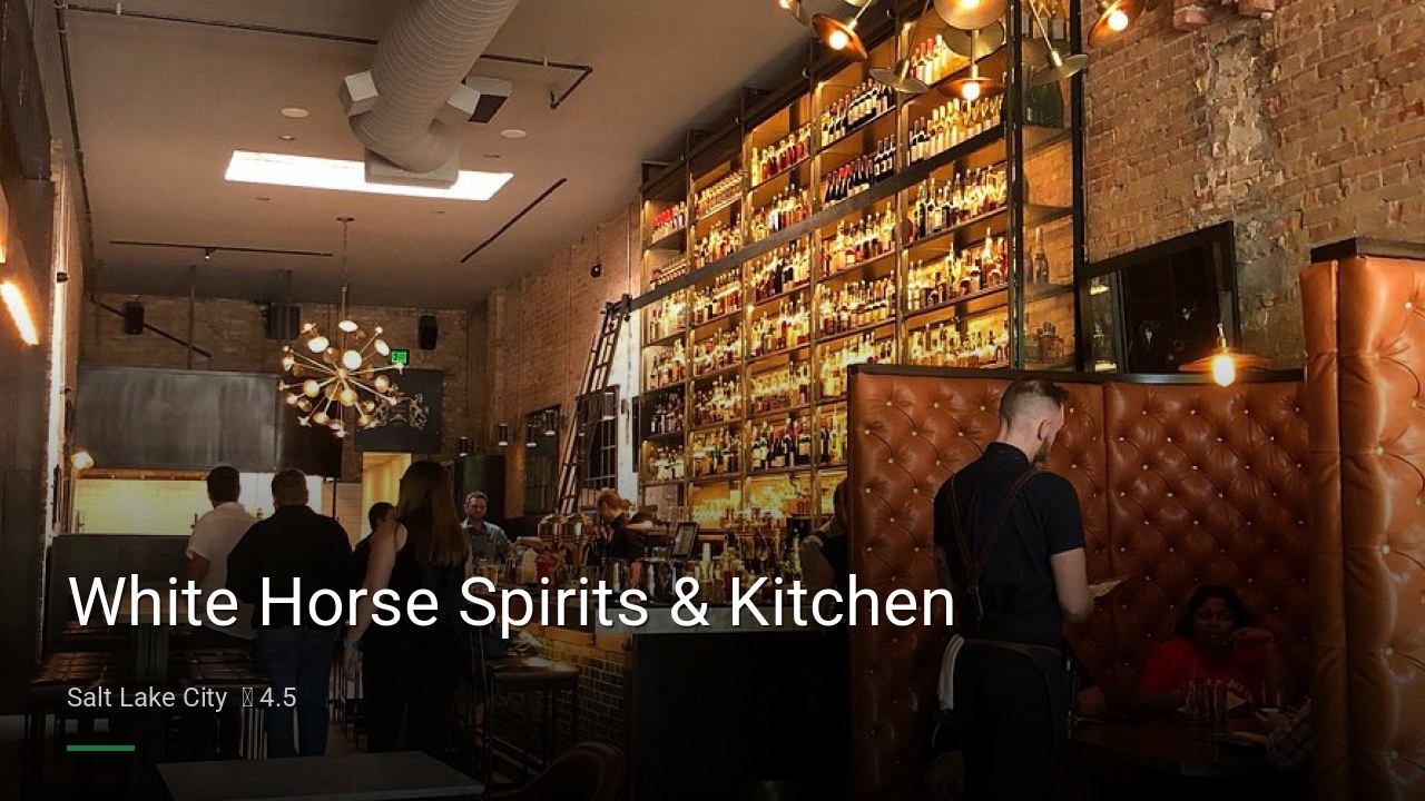 White Horse Spirits & Kitchen - Sports Bars in Salt Lake City
