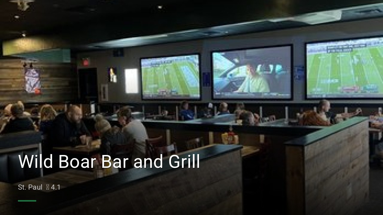 Wild Boar Bar and Grill - Sports Bars in St. Paul