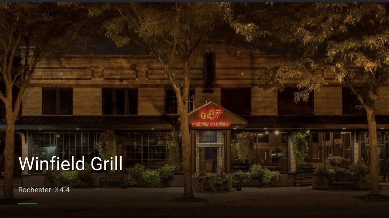 Winfield Grill - Sports Bars in Rochester