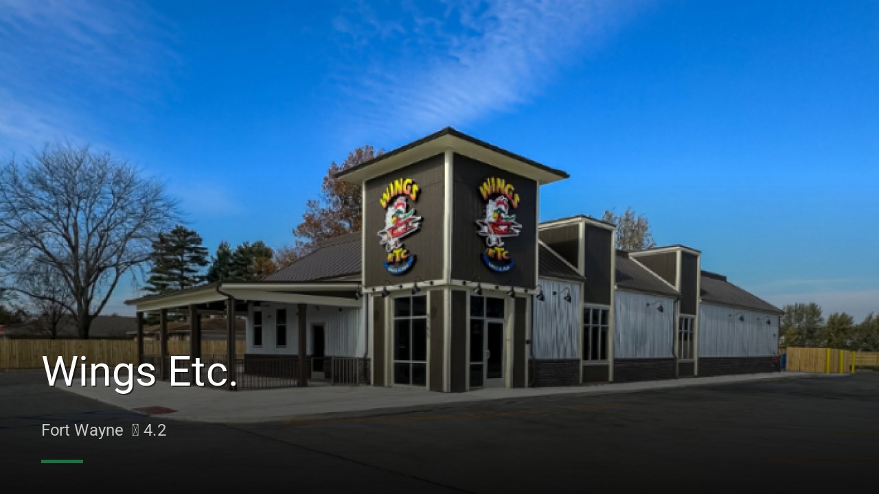 Wings Etc. - Sports Bars in Fort Wayne