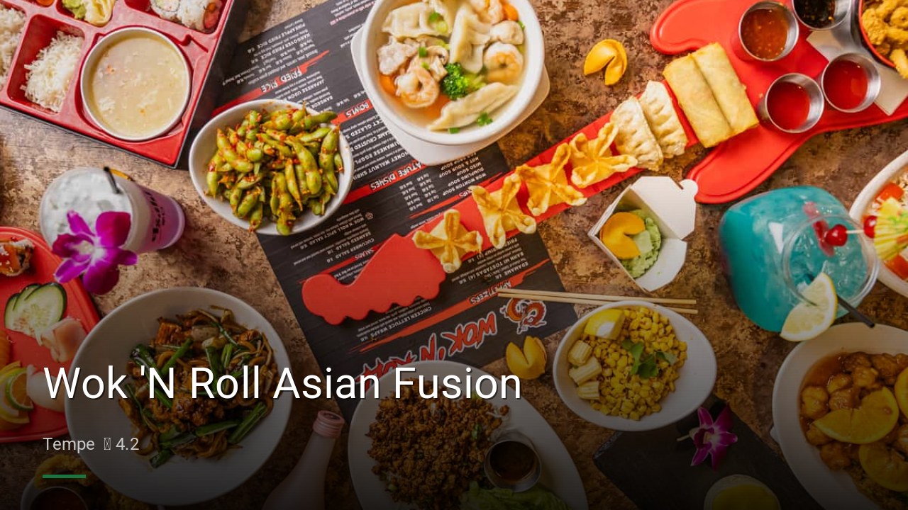 Wok 'N Roll Asian Fusion - Sports Bars in Tempe