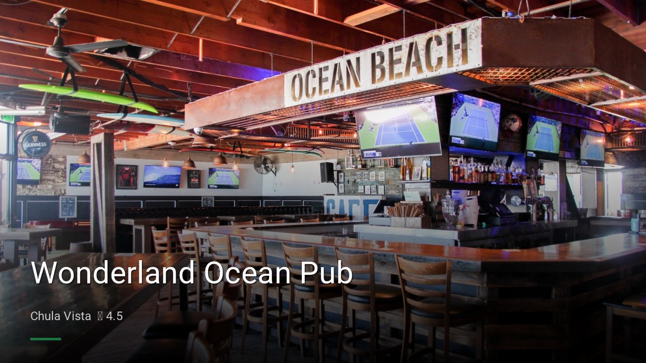 Wonderland Ocean Pub - Sports Bars in Chula Vista