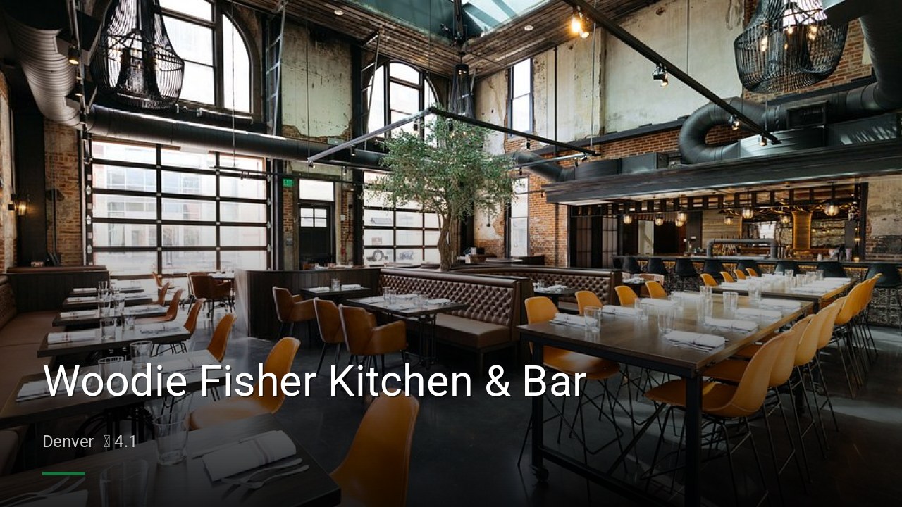 Woodie Fisher Kitchen & Bar - Sports Bars in Denver