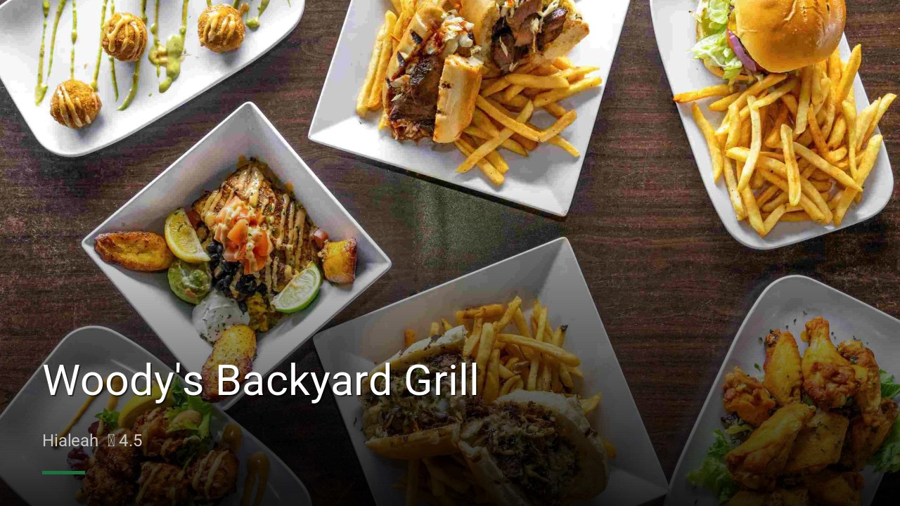 Woody's Backyard Grill - Sports Bars in Hialeah