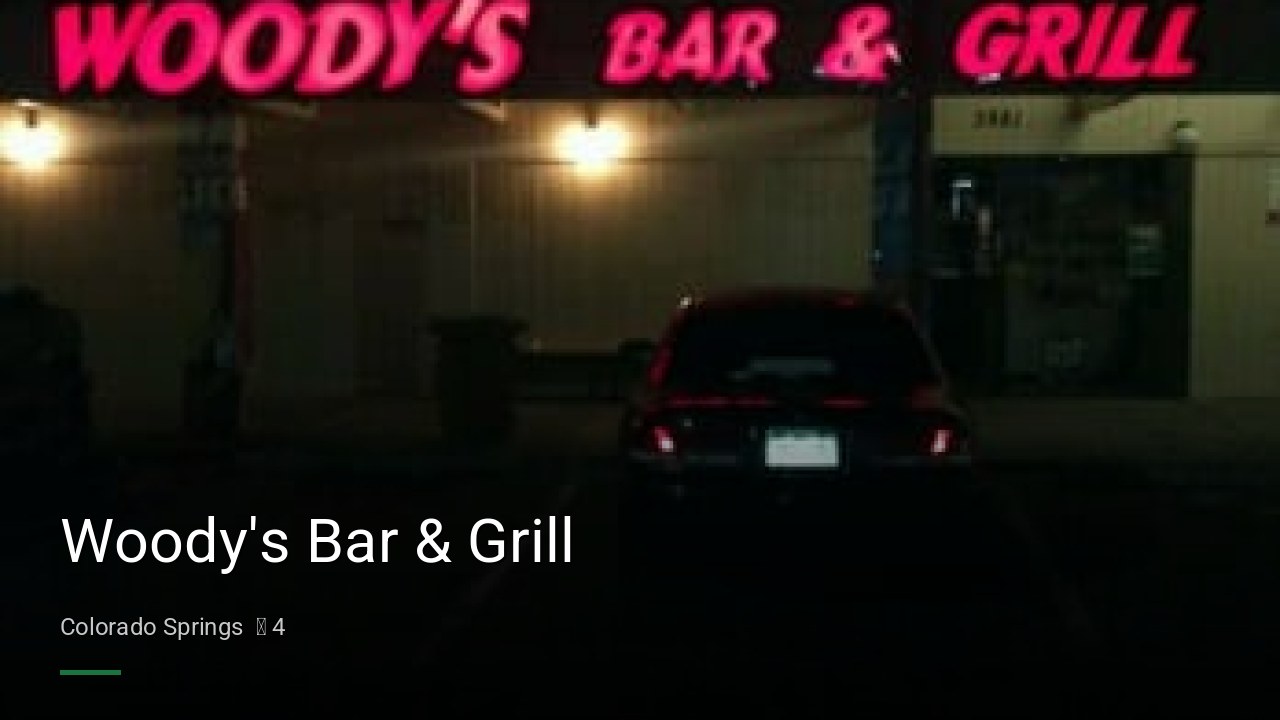 Woody's Bar & Grill - Sports Bars in Colorado Springs