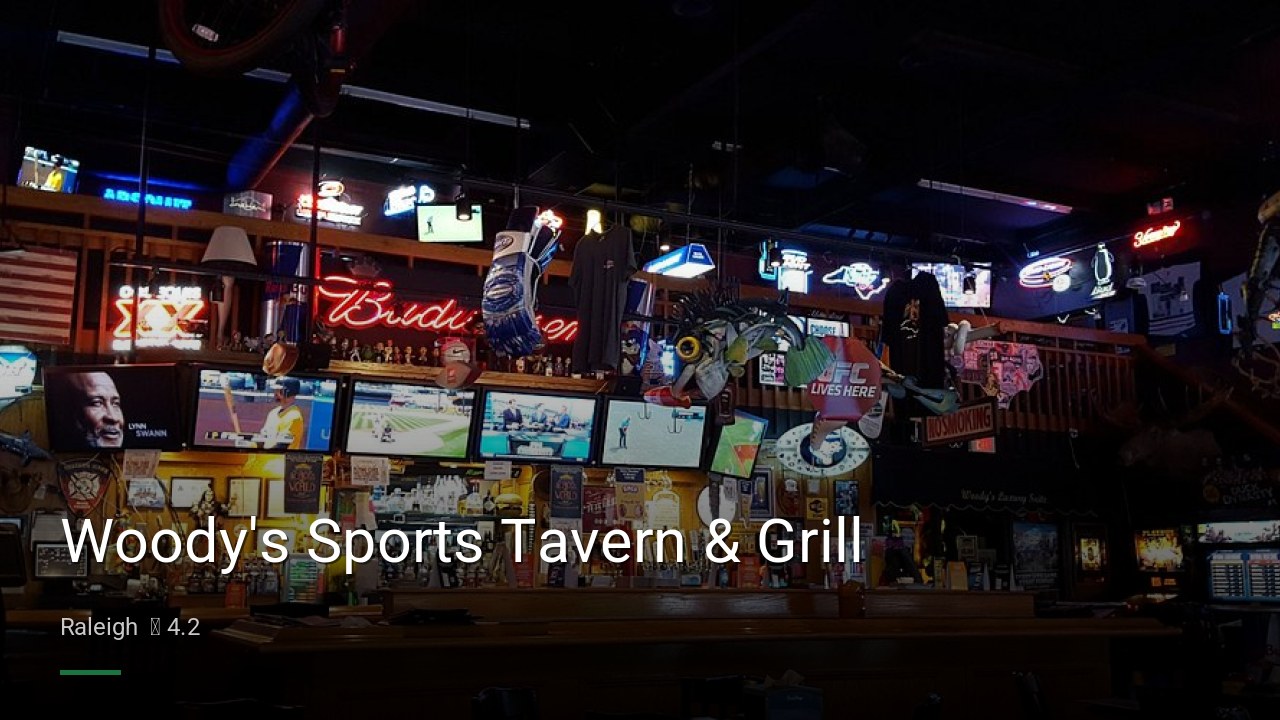 Woody's Sports Tavern & Grill - Sports Bars in Raleigh