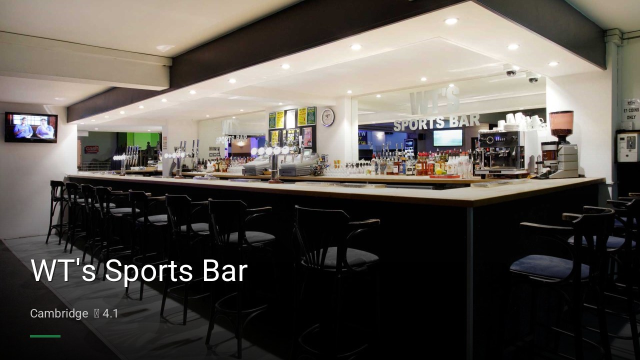 WT's Sports Bar - Sports Bars in Cambridge