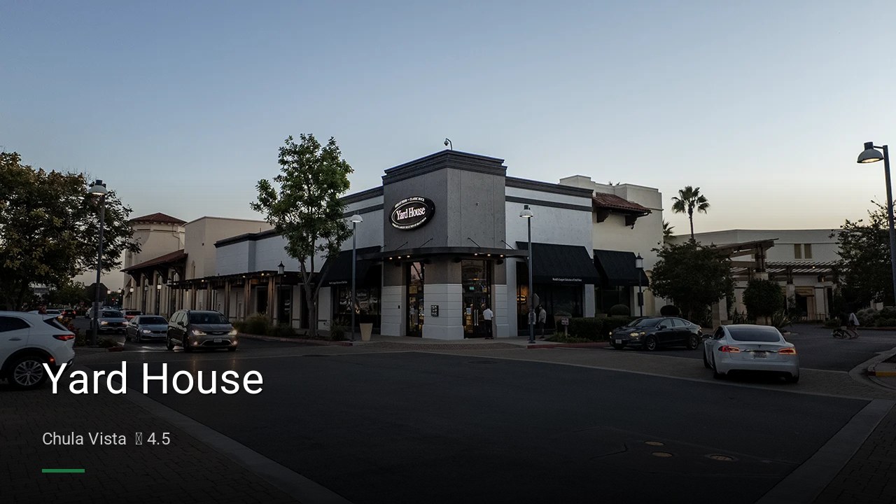 Yard House - Sports Bars in Chula Vista