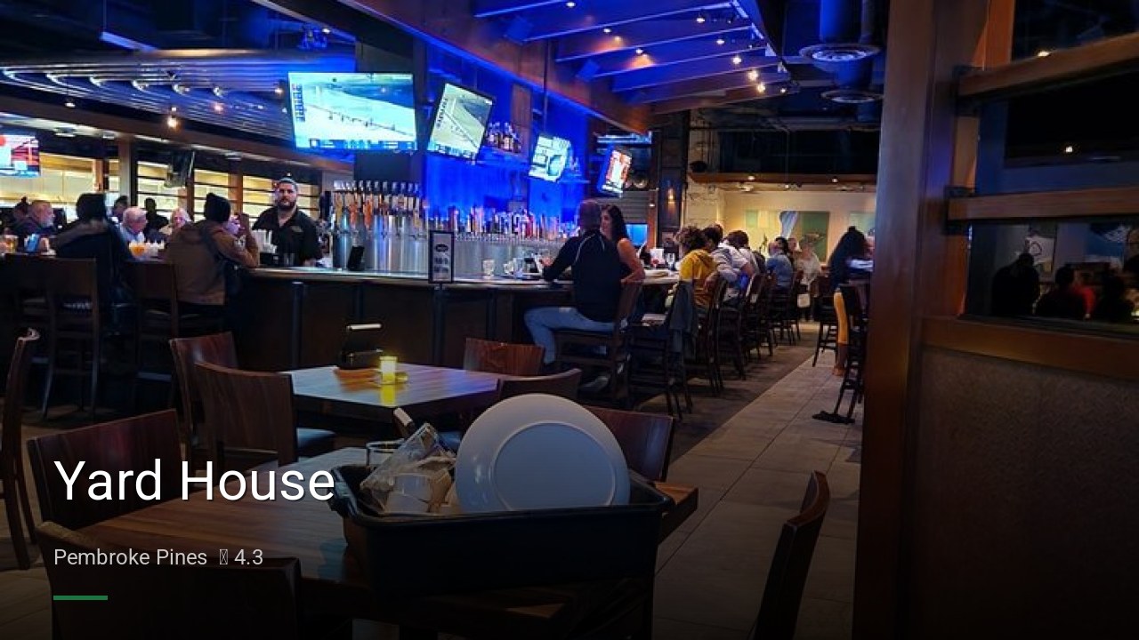 Yard House - Sports Bars in Pembroke Pines