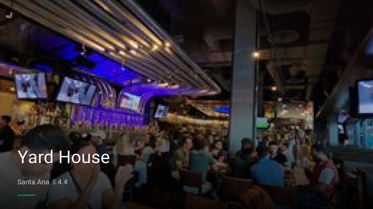 Yard House - Sports Bars in Santa Ana