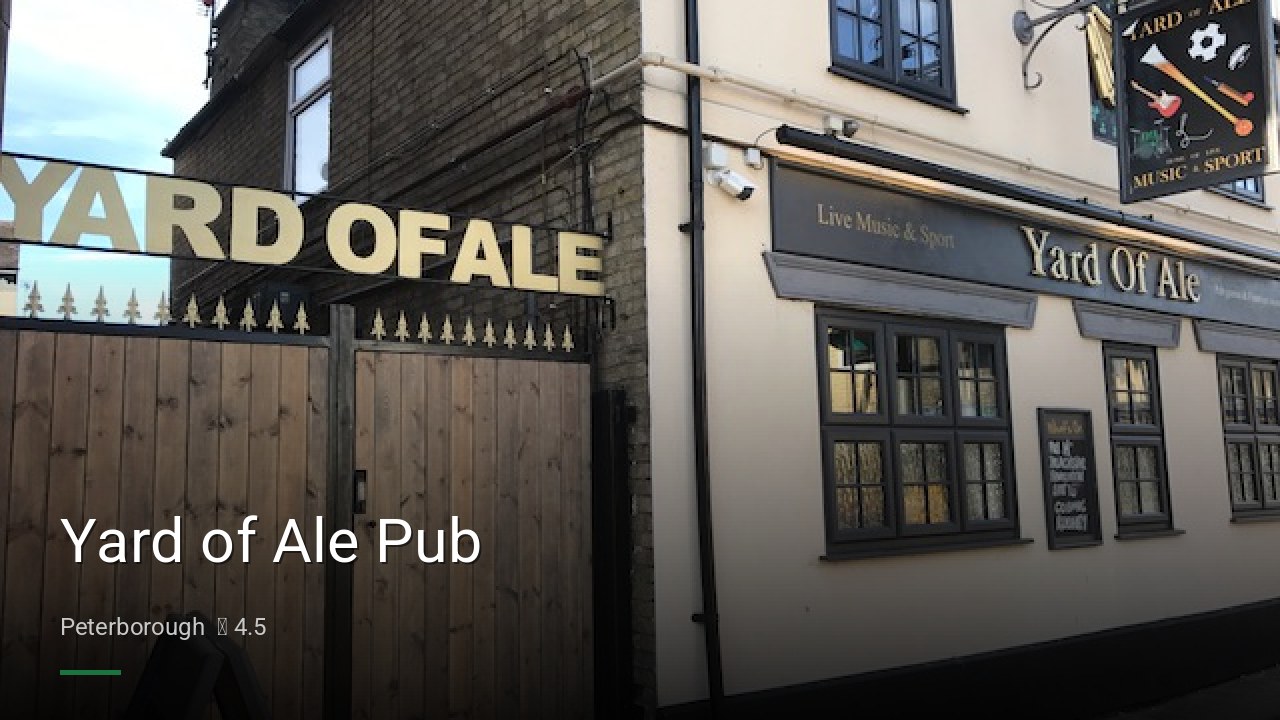 Yard of Ale Pub - Sports Bars in Peterborough