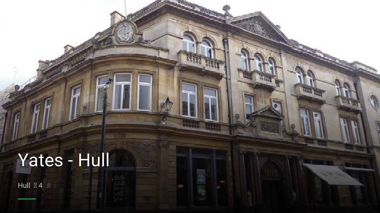 Yates - Hull - Sports Bars in Hull