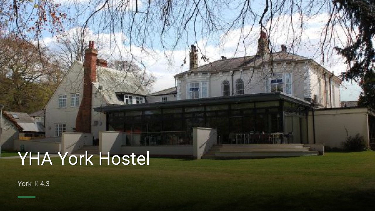YHA York Hostel - Sports Bars in York