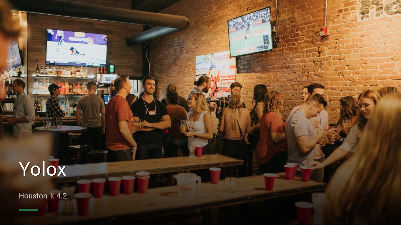 Yolox — Sports bars in Houston